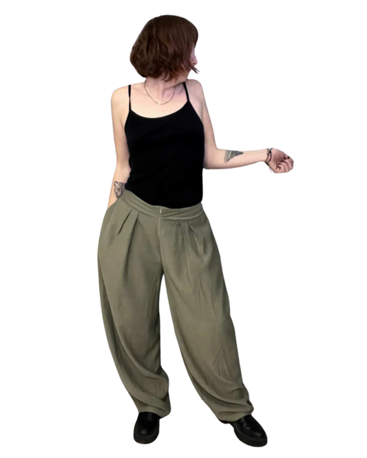 Pantalone Brenda verde militare
