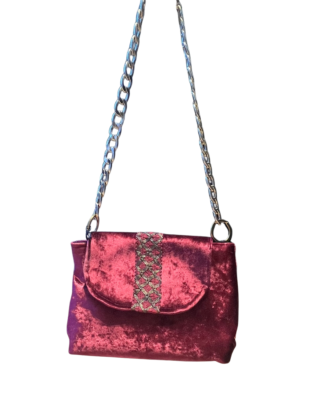 Bordeaux Velvet Bag