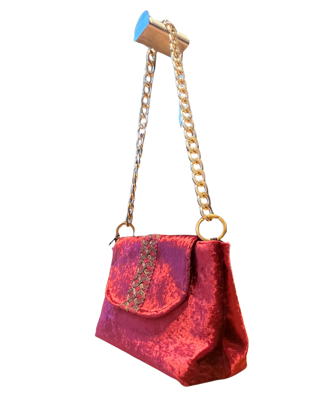 Bordeaux Velvet Bag
