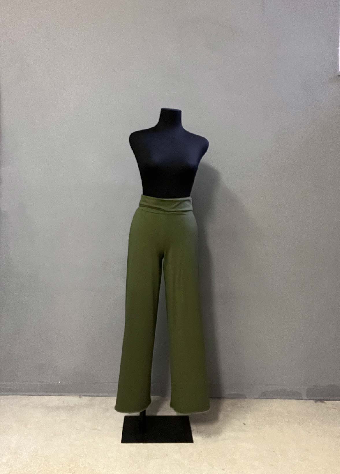 pantalone Eirka Fronte, verde, jersey di cotone