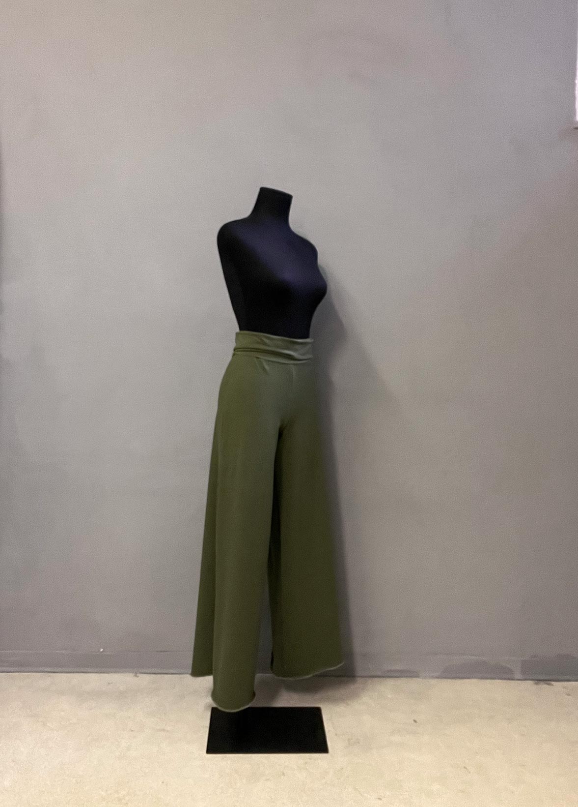 pantalone Eirka Fronte, verde, jersey di cotone